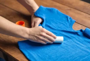 HOW TO REMOVE LINT FROM CLOTHES